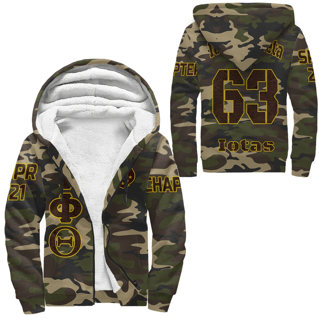 (Custom) Africa Zone Hoodie – Iota Phi Theta Camouflage Sherpa Hoodies A31