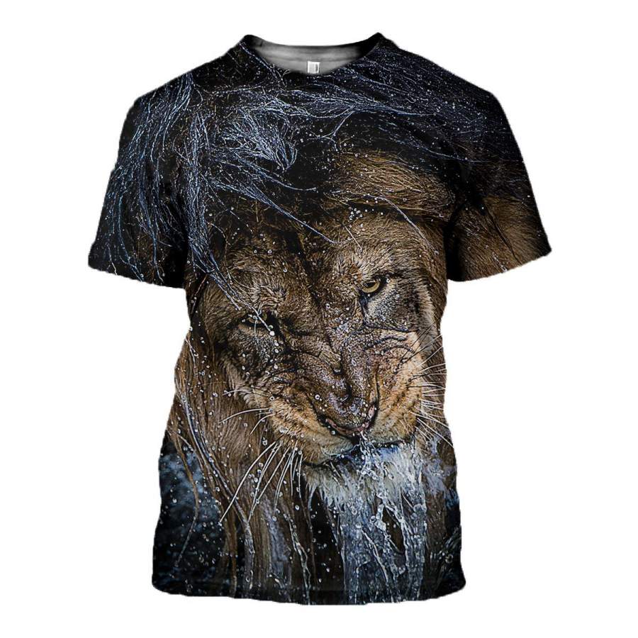 3D All Over Printed Lion Water Shirts and Shorts