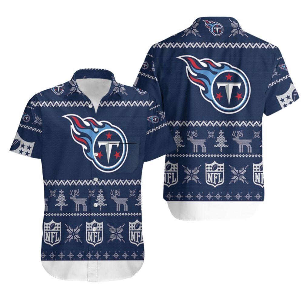 Beach Shirt Tennessee Titans Ugly Christmas 3D Printed Sweatshirt Ugly Hawaiian Shirt