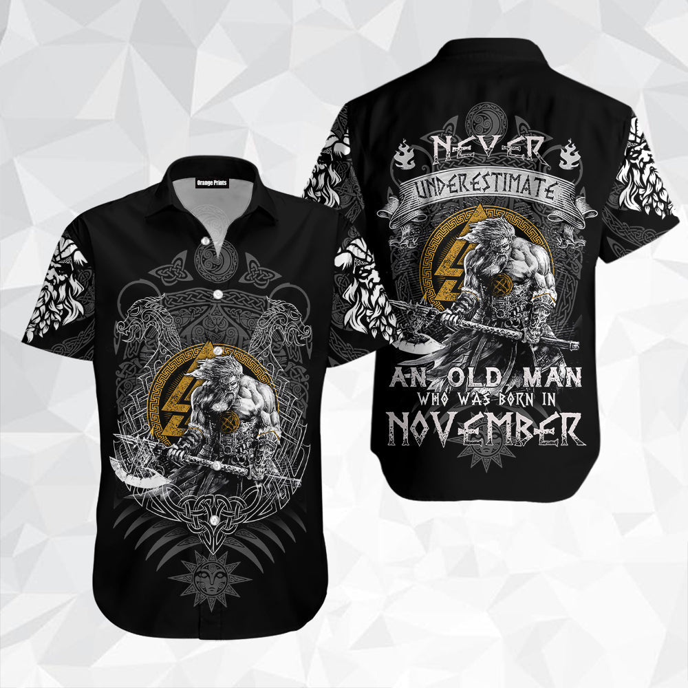 November Man Viking Aloha Hawaii Shirts For Men And Women Ha22503