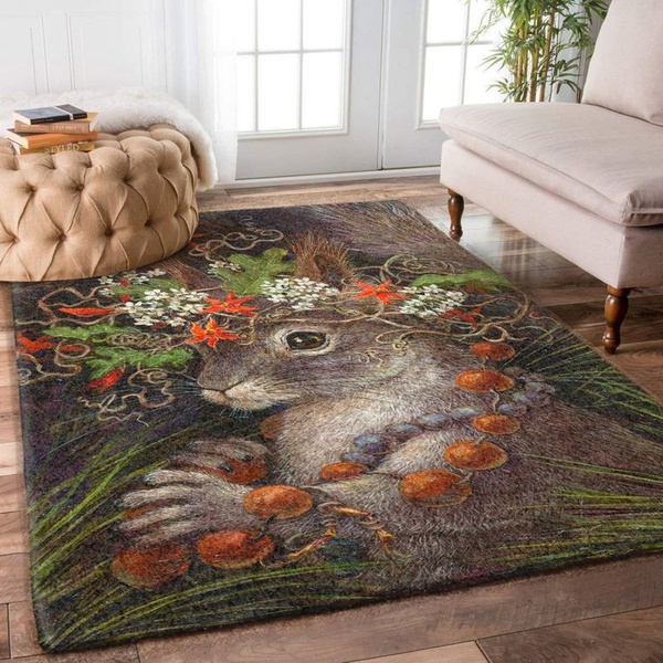 Rabbit 7 Area Rug Living Room Rug Home Decor Floor Decor VH3