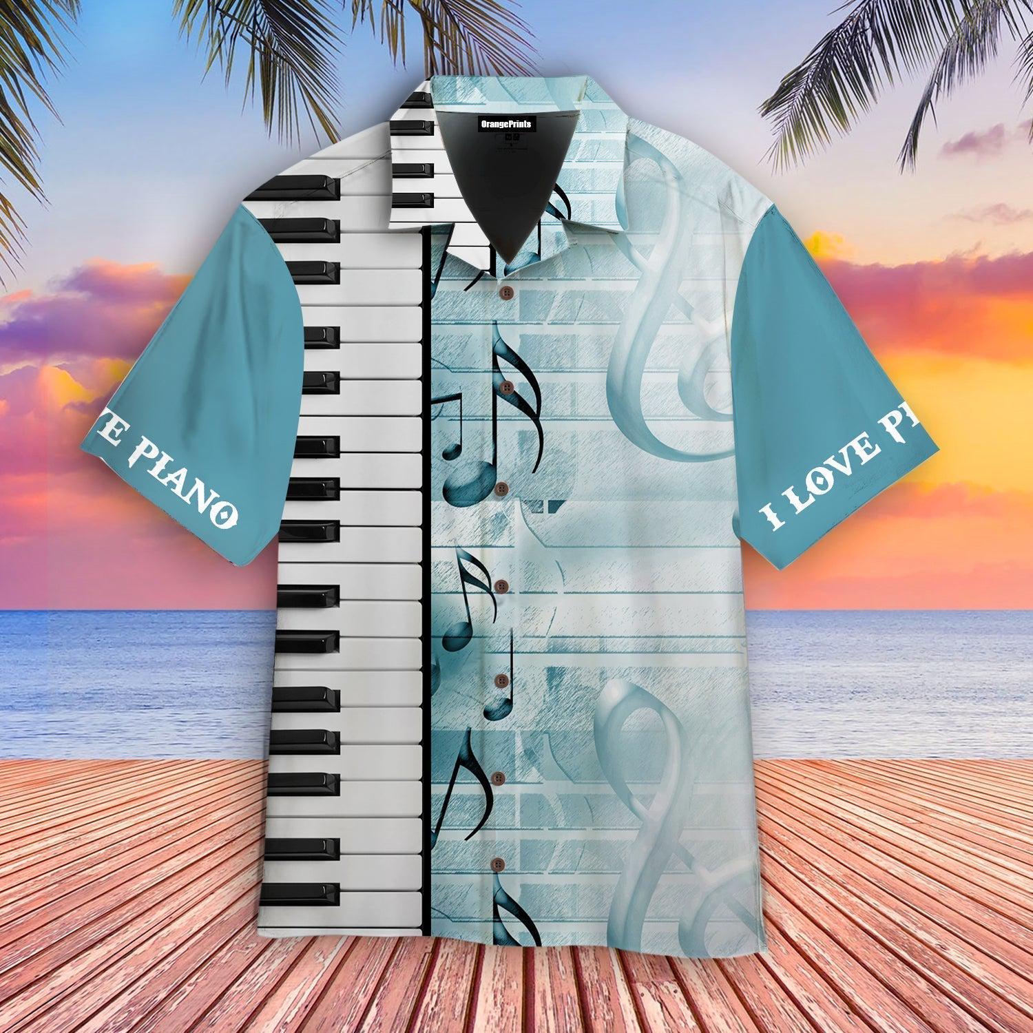 Piano Music Hawaii Shirt For Men Women Ha4650