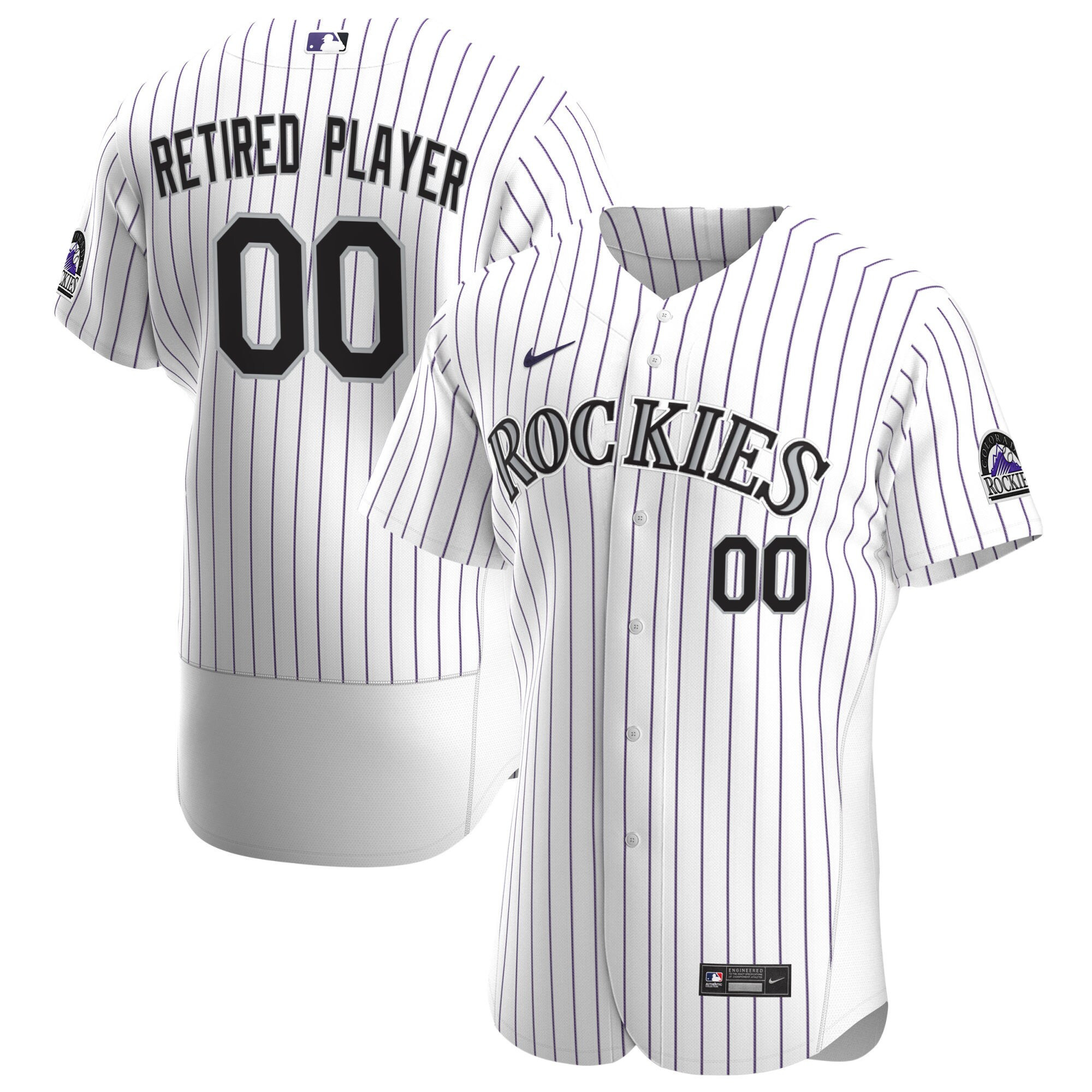 Colorado Rockies Home Pick-a-player Retired Roster Authentic Jersey – White Custom Jerseys MLB Ver 1