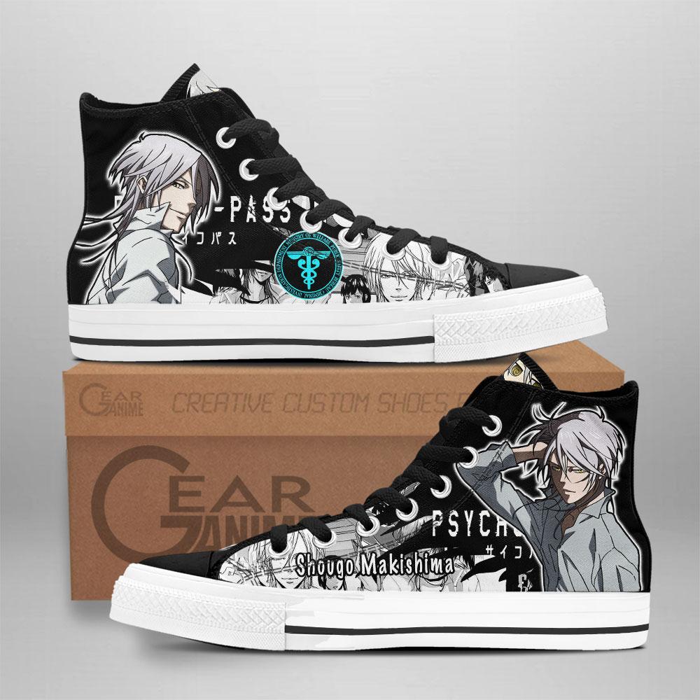 Psycho-Pass Shougo Makishima High Top Shoes Custom Anime Sneakers