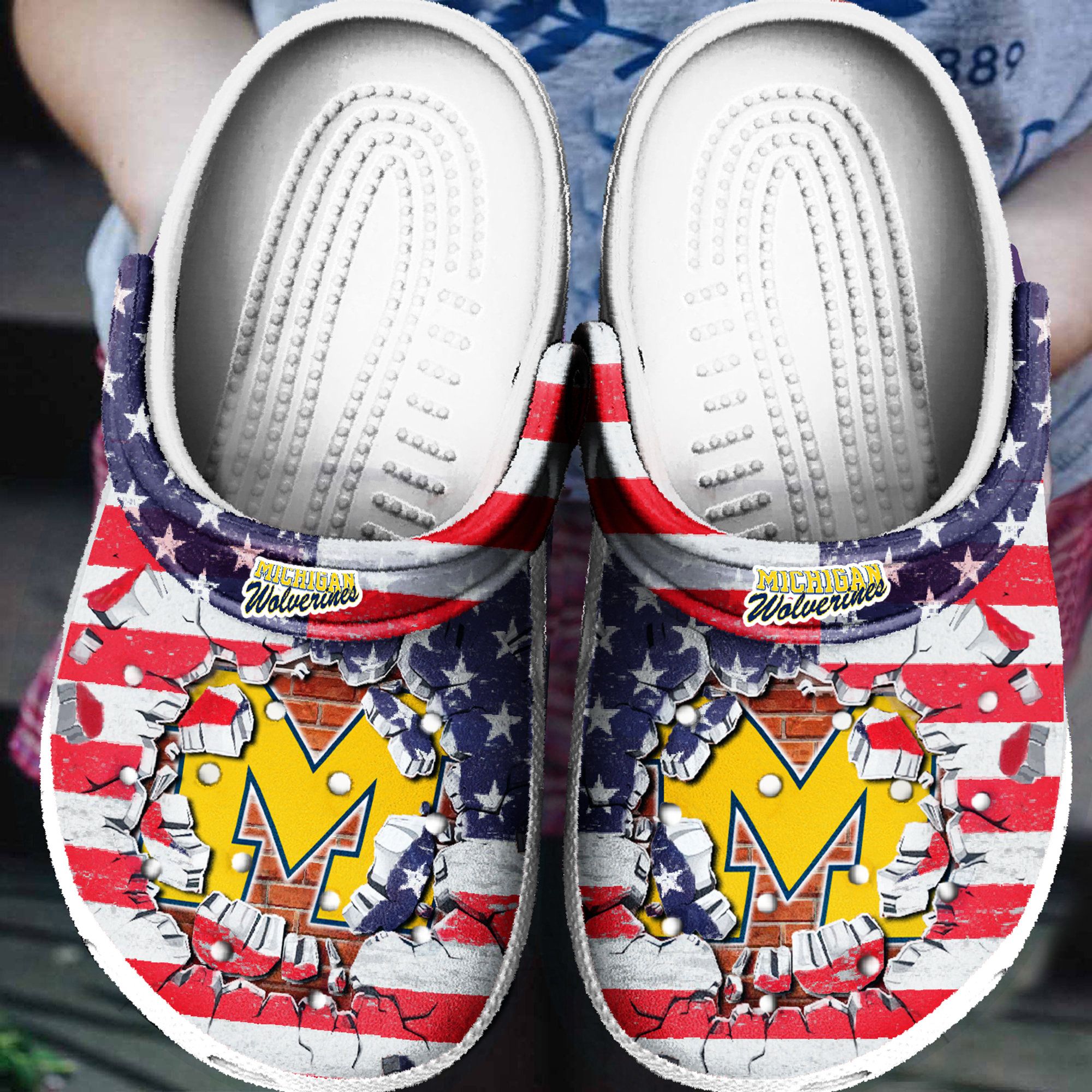 Michigan Wolverines Crocs Clog Shoes – Fashionspicex Shop