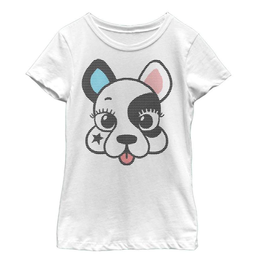 Lost Gods Girl’s Puppy Star  T Shirt White