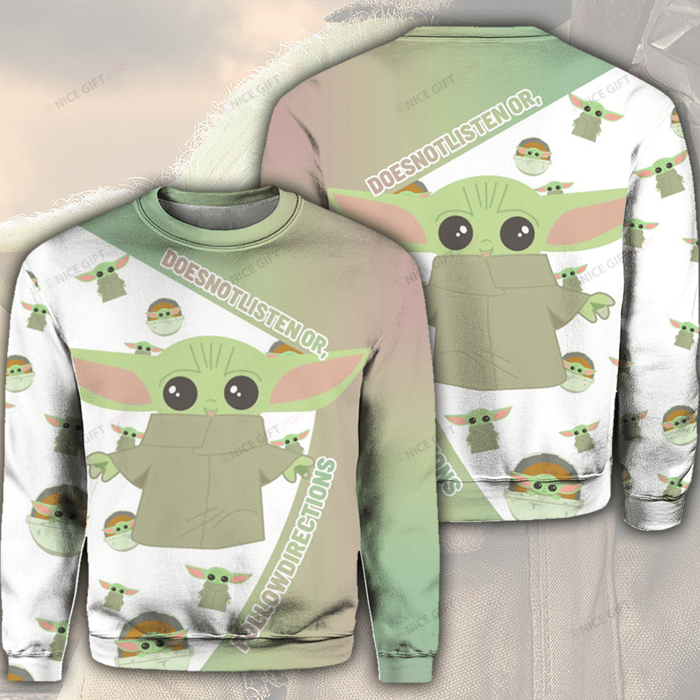 Does Not Listen Or Follow Directions Crewneck Sweatshirt 3Cs-K9E7