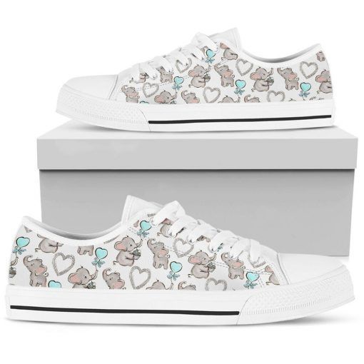 Lovely Elephant Low Top Shoes