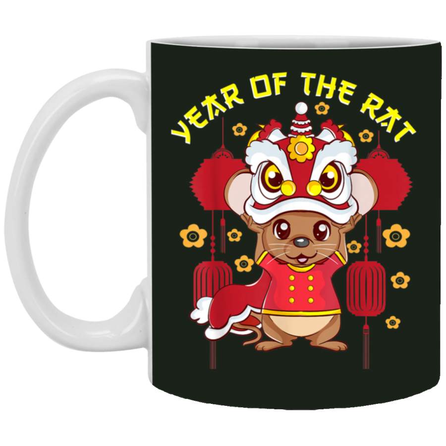 Year Of The Rat Shirt Chinese New Year 2020 Lion Dance Mug