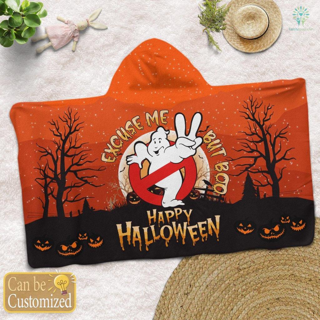 Excuse Me But Boo Halloween Hooded Blanket