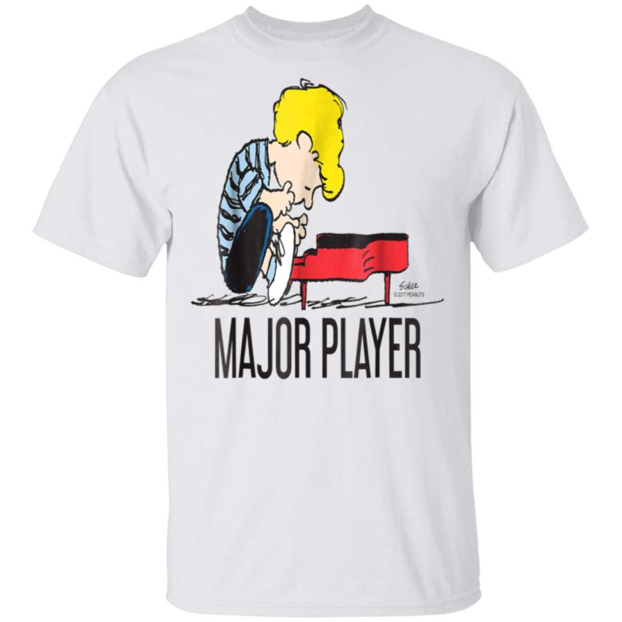 Funny Peanuts Schroeder Major Player Piano T shirt