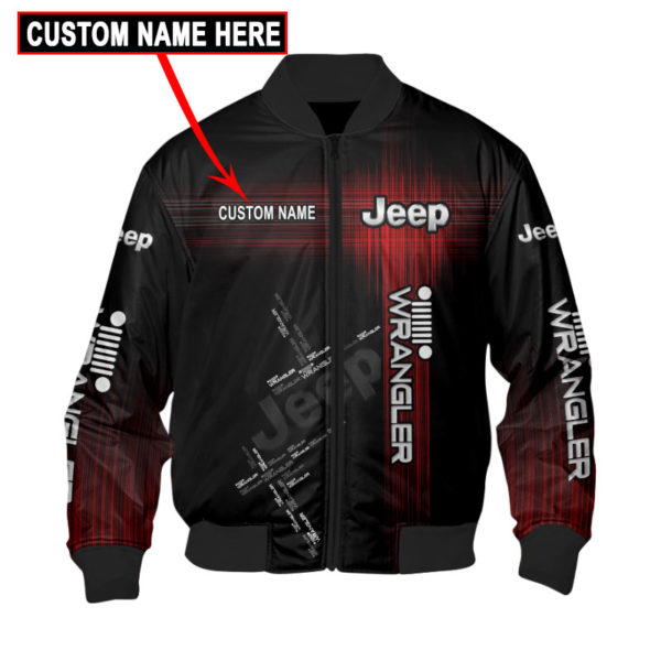 Custom Name Bomber Jacket Jeep, Jeep 3D Spring Autumn, Mens Casual Jacket Ad41