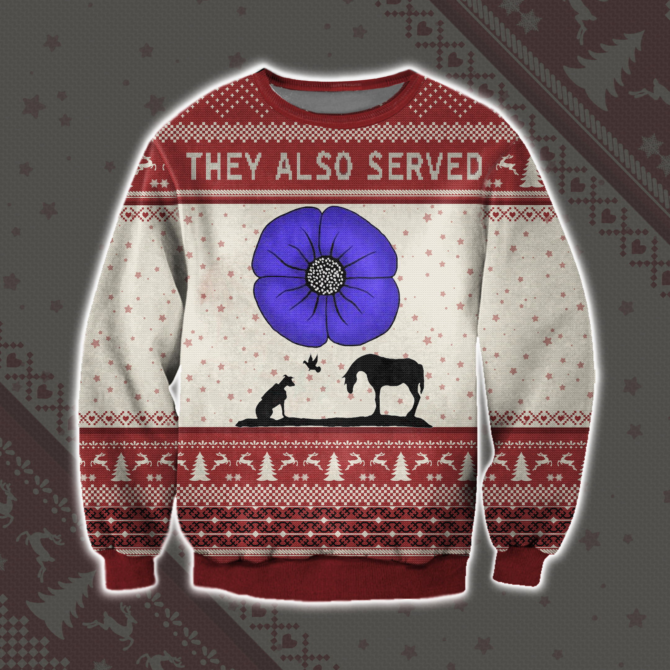 Animal They Also Served Ugly Christmas Sweater