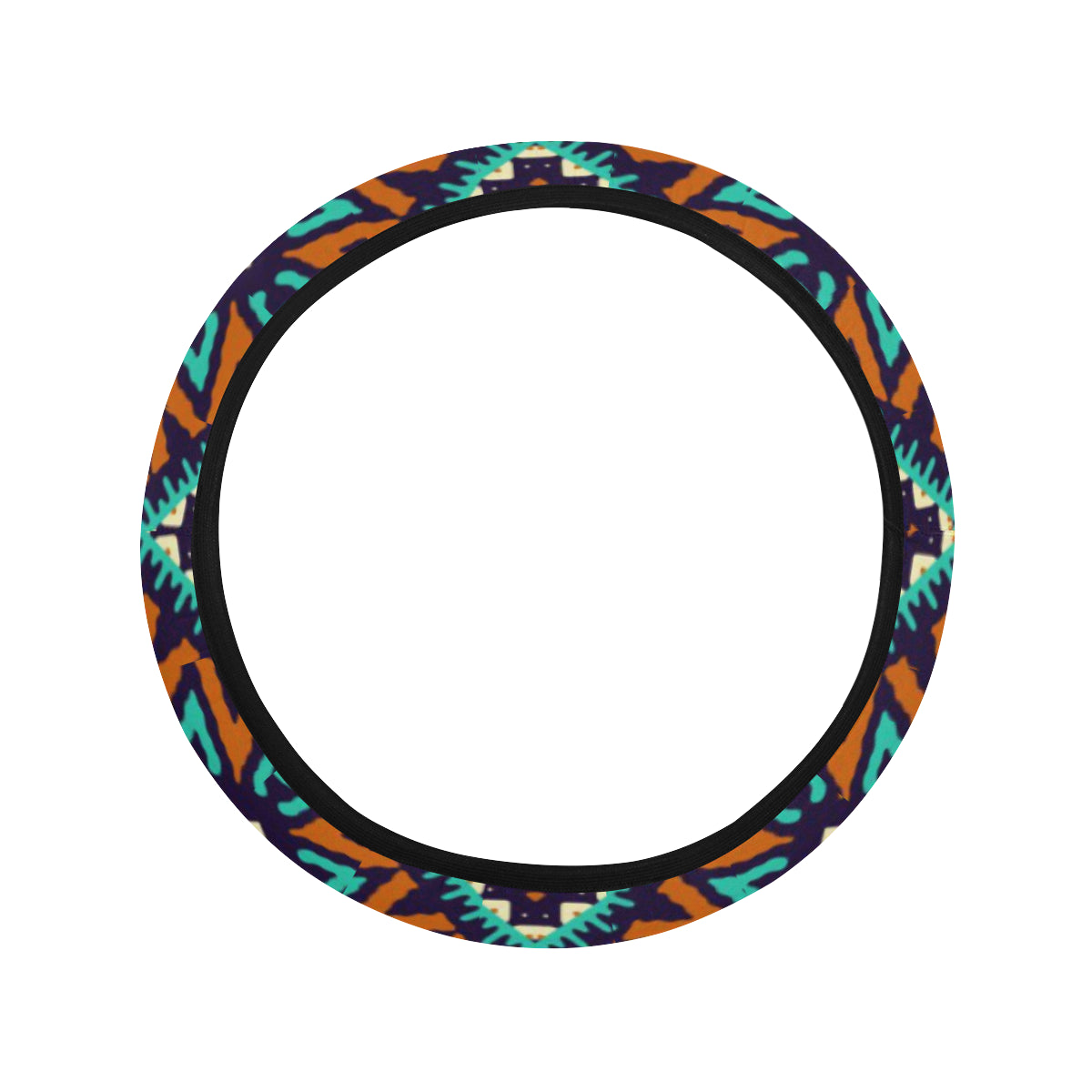 Zigzag African Afro Dashiki Adinkra Kente Car Steering Wheel Cover