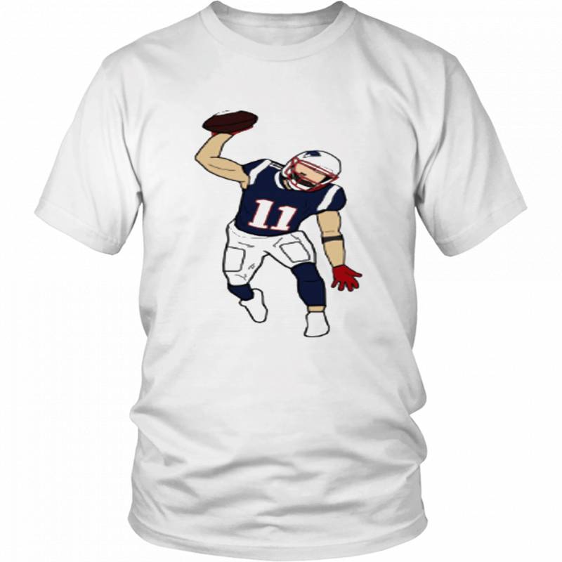 Julian Edleman Spike celbration New England Patriots T Shirt