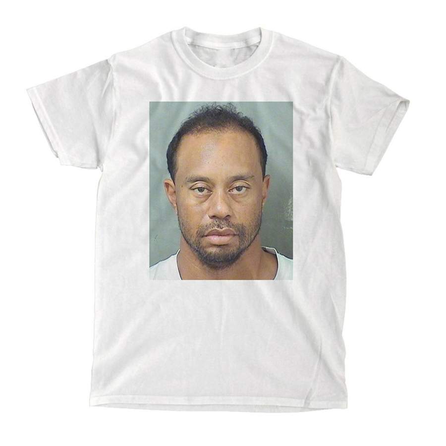 Tiger Woods Mushsot White T-shirt for Men Short Sleeve Crew Neck Male Cotton Clothing S-4XL