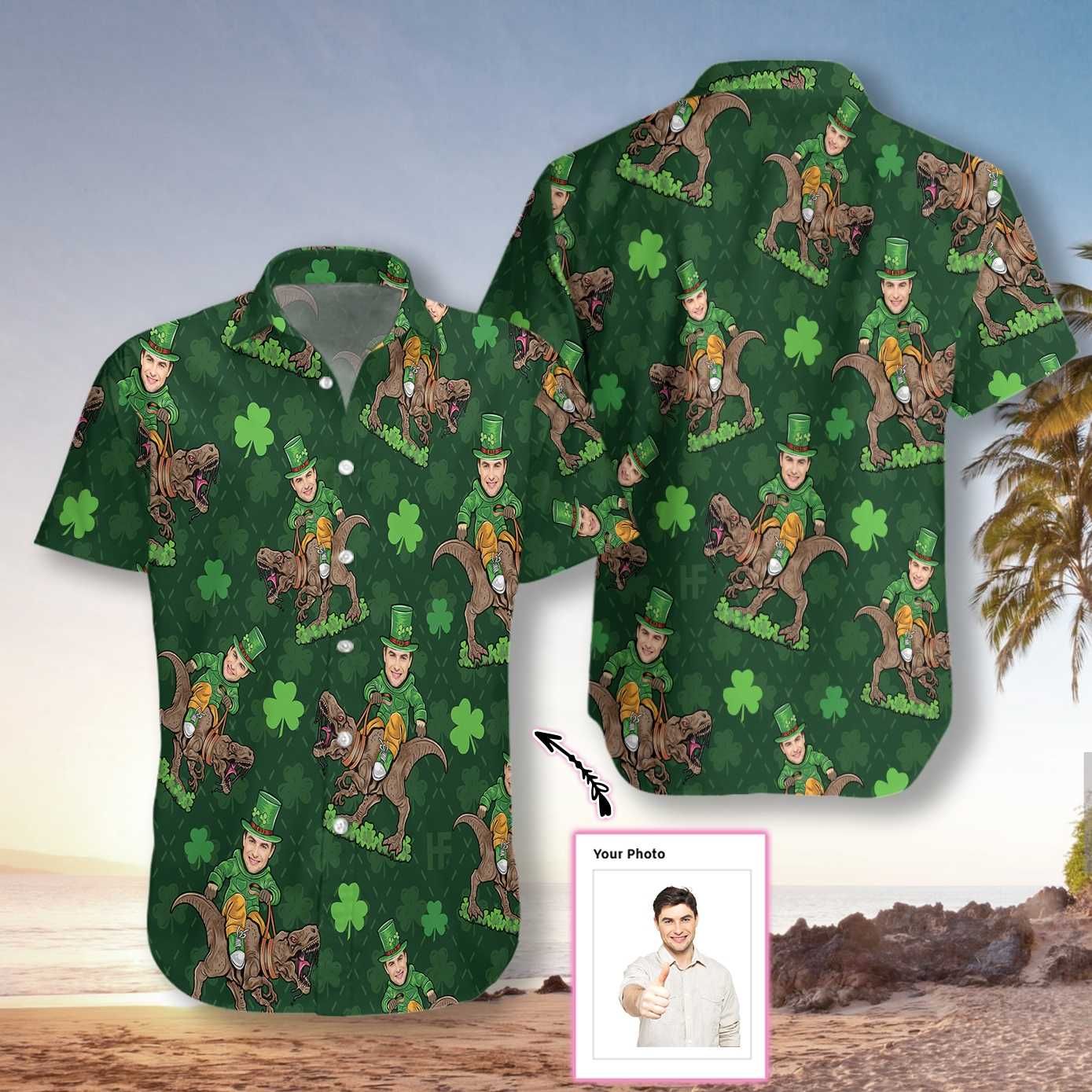 St Day Dinosaur 1901 Custom Hawaii Shirt Ha65169