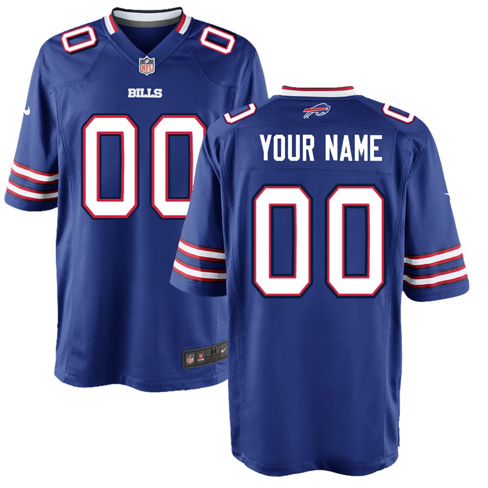 Youth Buffalo Bills Royal Custom Game Jersey