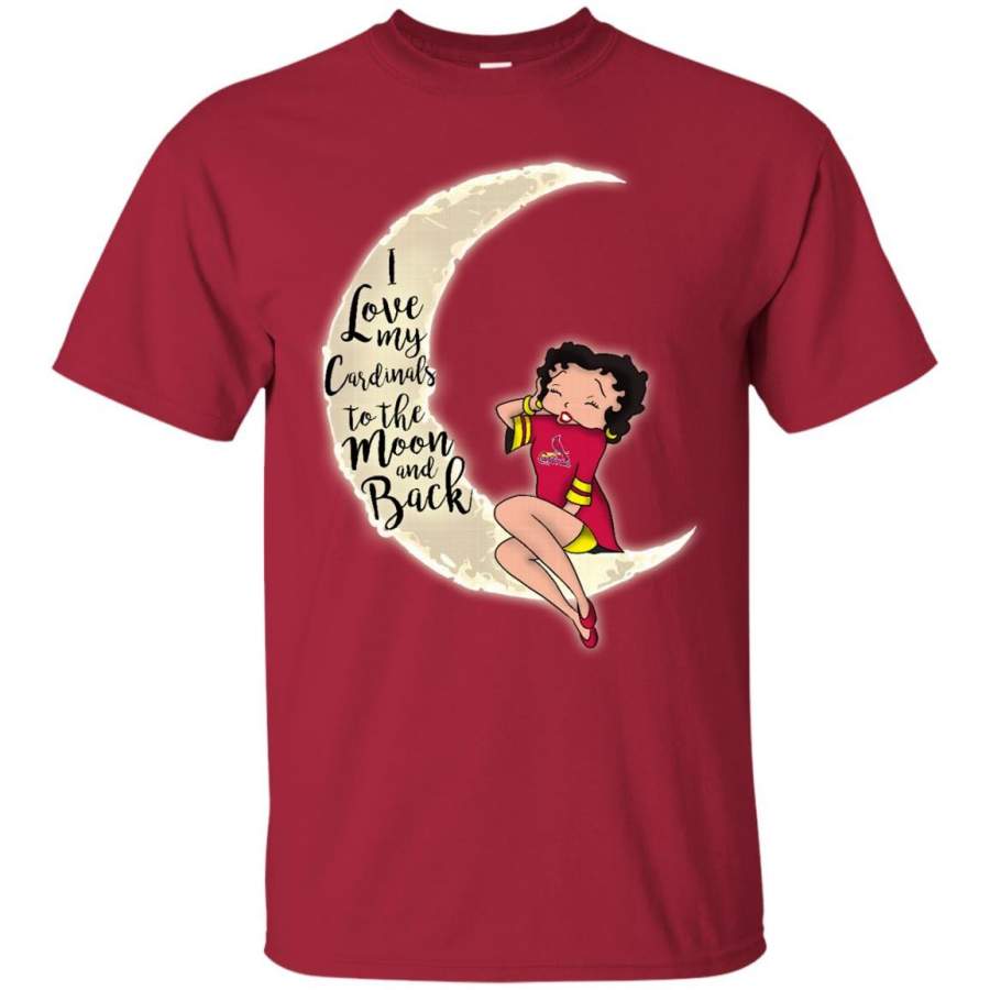 BB I Love My St. Louis Cardinals To The Moon And Back T Shirt