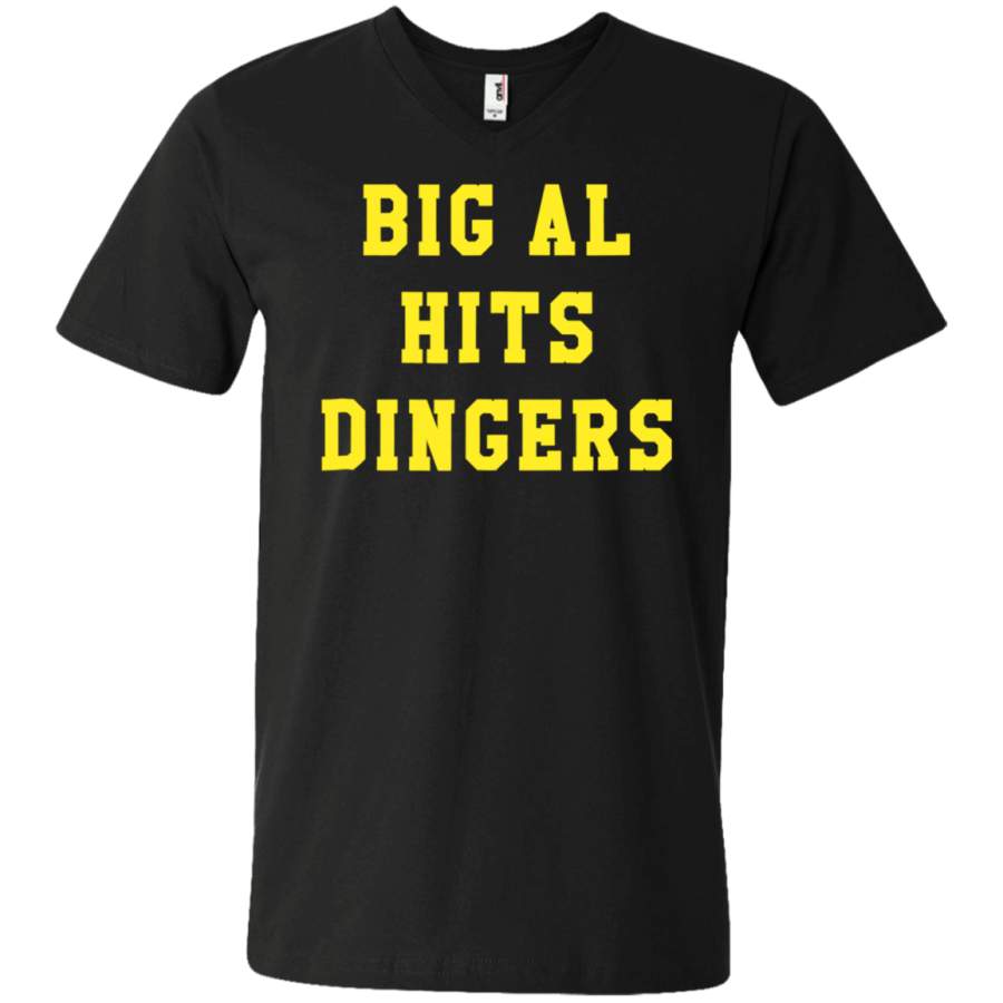 AGR Big Al Hits Dingers Unisex V-neck