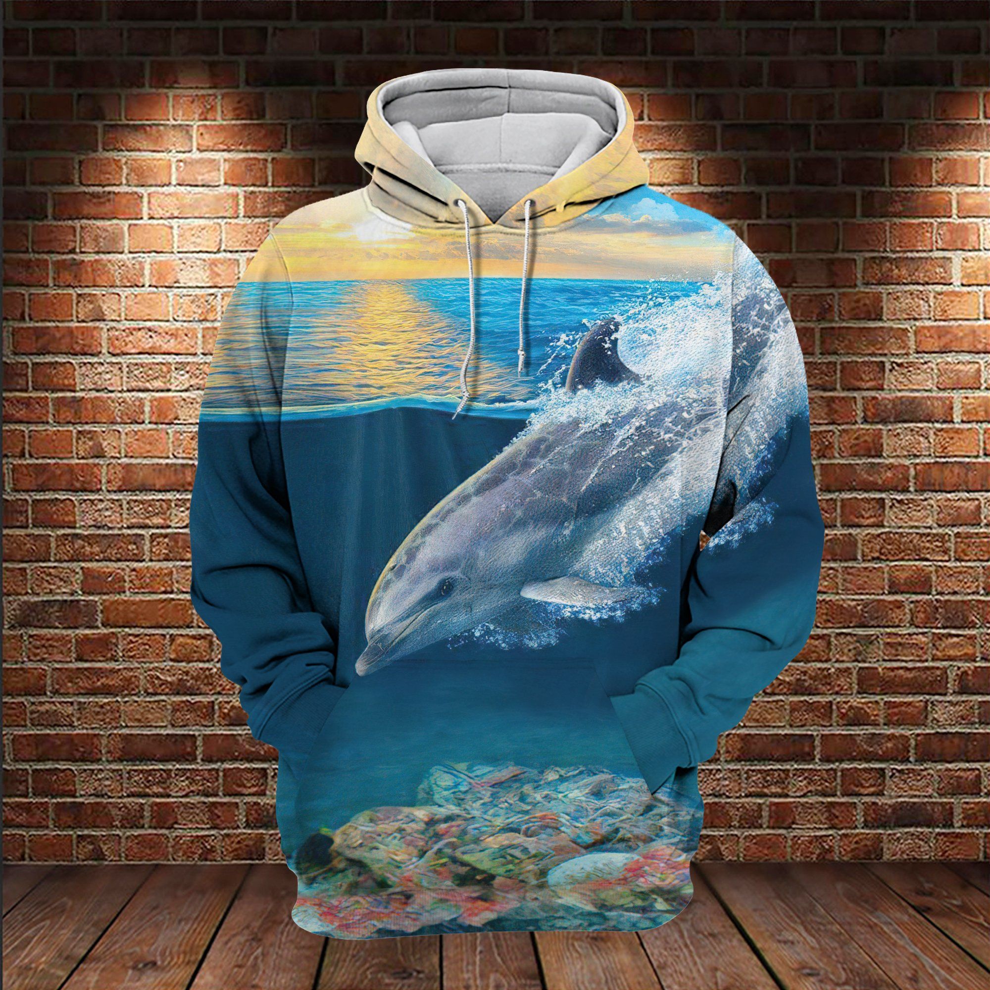 Beautiful Sunset Beautiful Dolphin Lover 3D All Over / DVHPQH170221