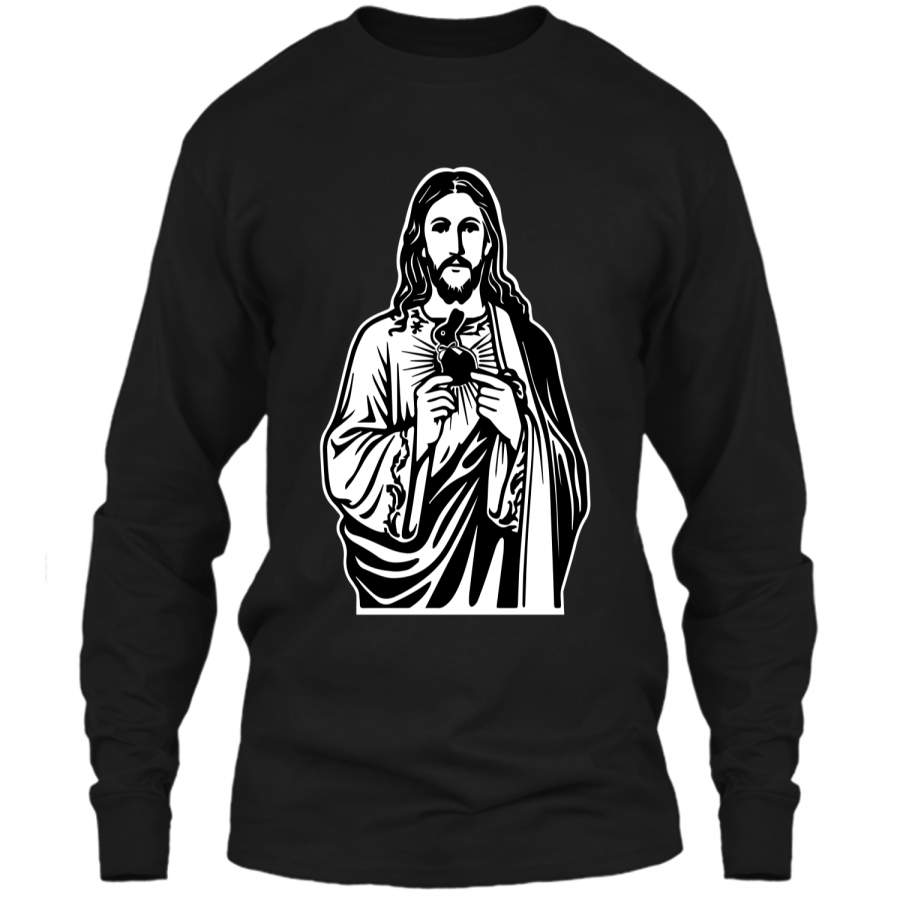 Jesus Bunny Easter T-shirt LS Ultra Cotton Tshirt