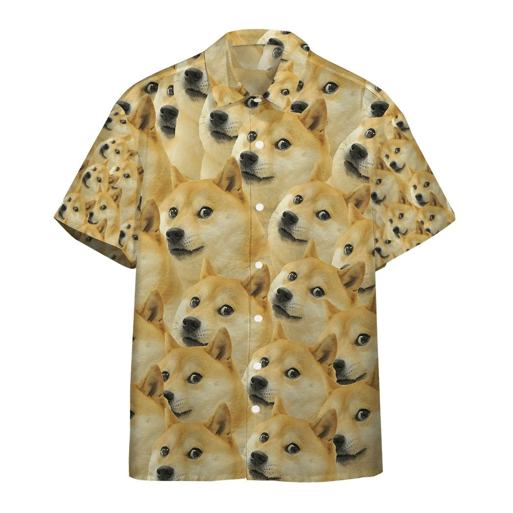 Gearhumans Doge Meme Custom Hawaiian Shirt Ha58908