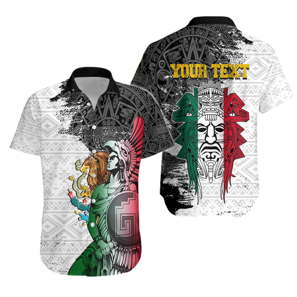 (Custom Personalised) Mexican Tribal Aztec Warriors Hawaiian Shirt Eagle Warriors Lt7