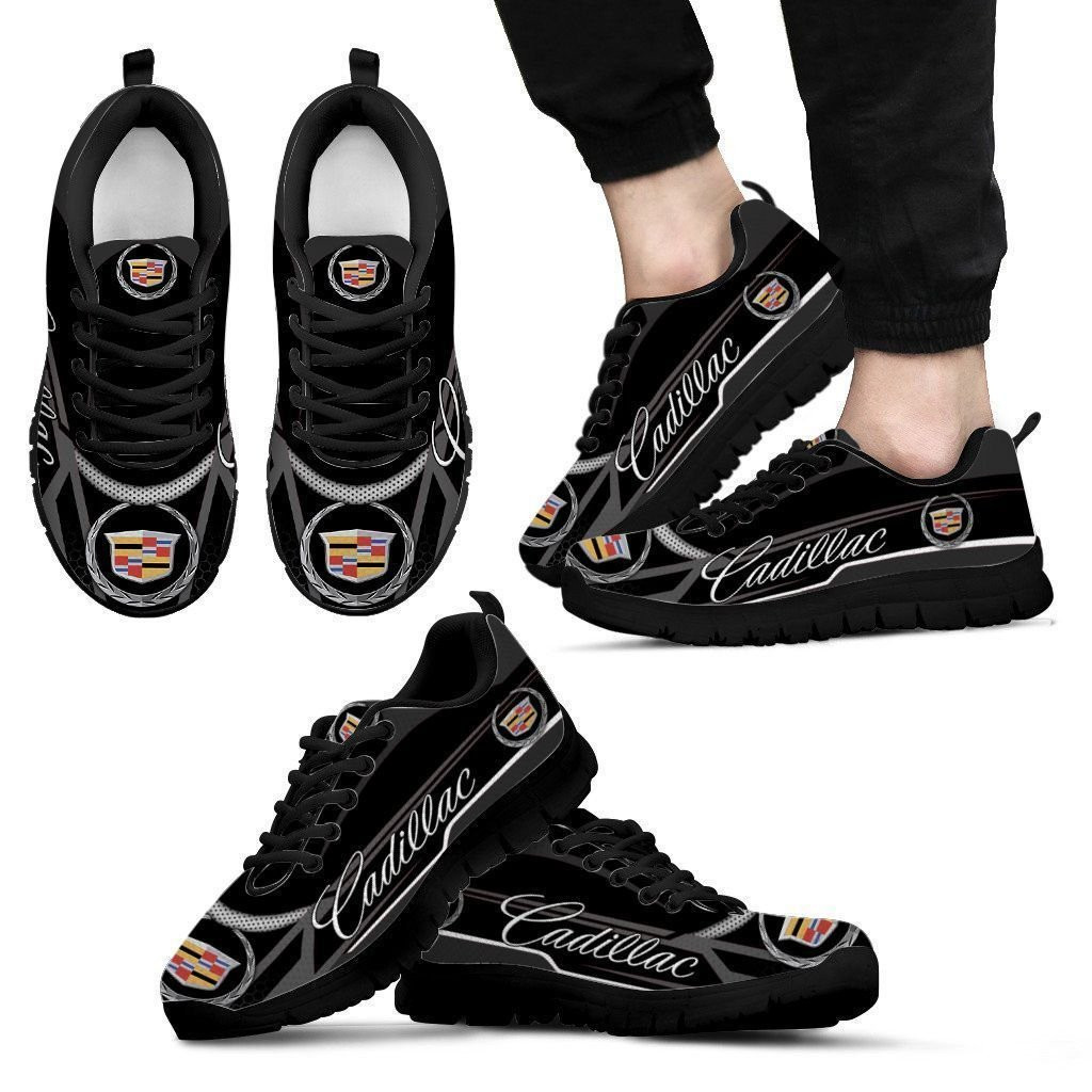 3D Printed Cadillac Sneakers For Men & Women Ver3 (Black)