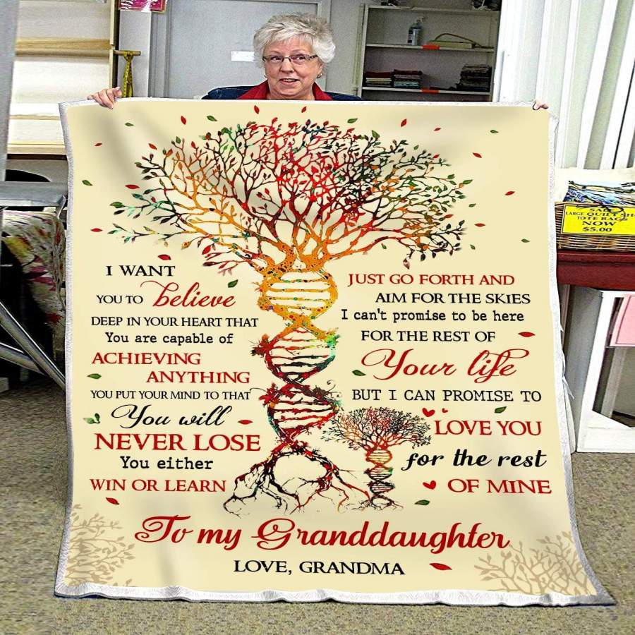 You Will Never Lose You Either  Win Or Learn Giving Granddaughter Blanket