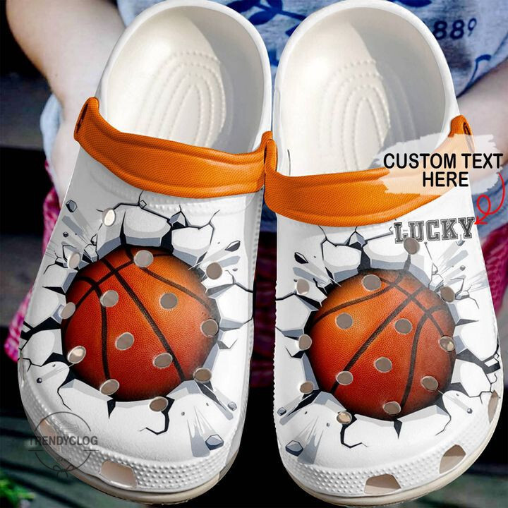 Basketball Basketball Custom Name Crack Clog Shoes