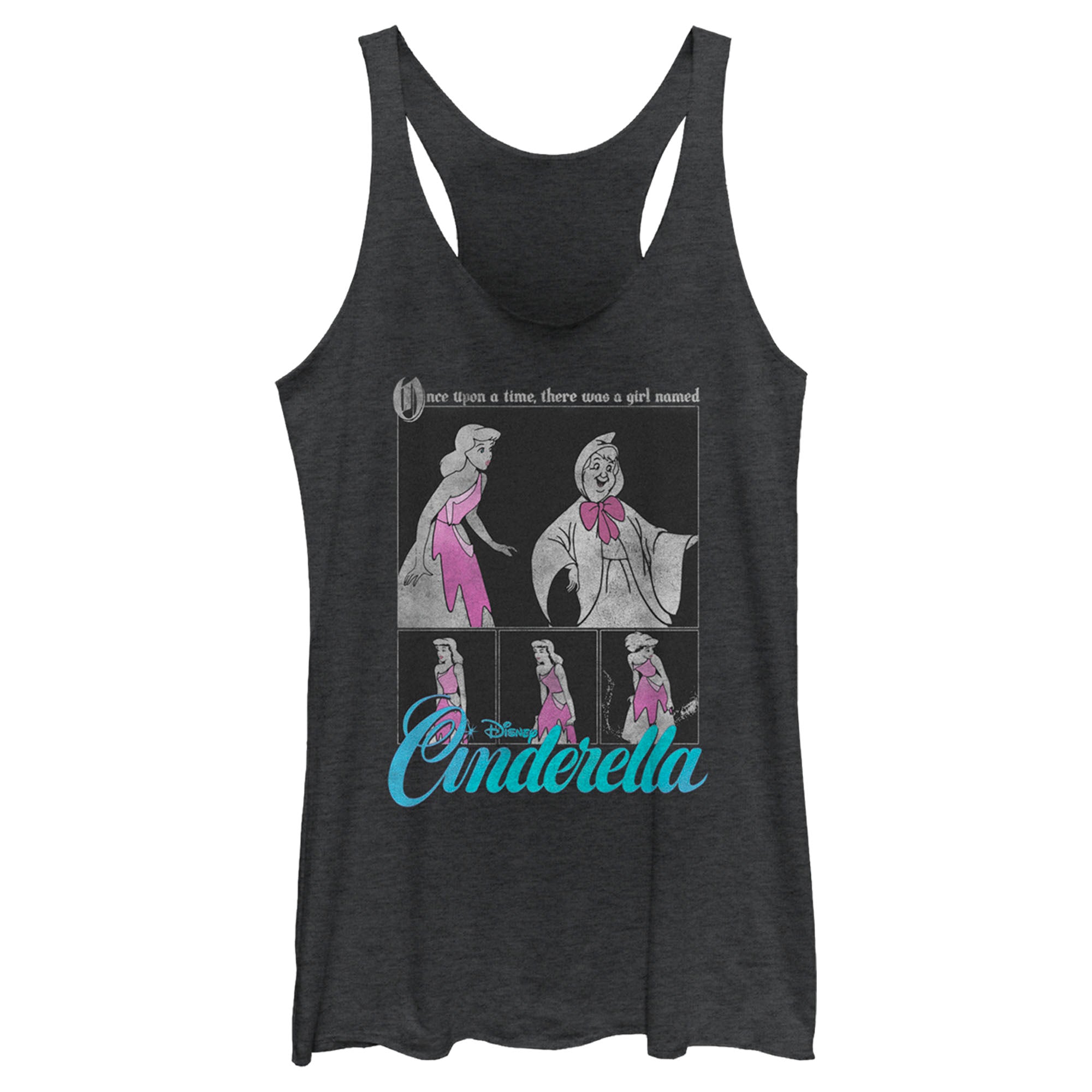 Women’S Cinderella Once Upon A Time Scene Racerback Tank Top