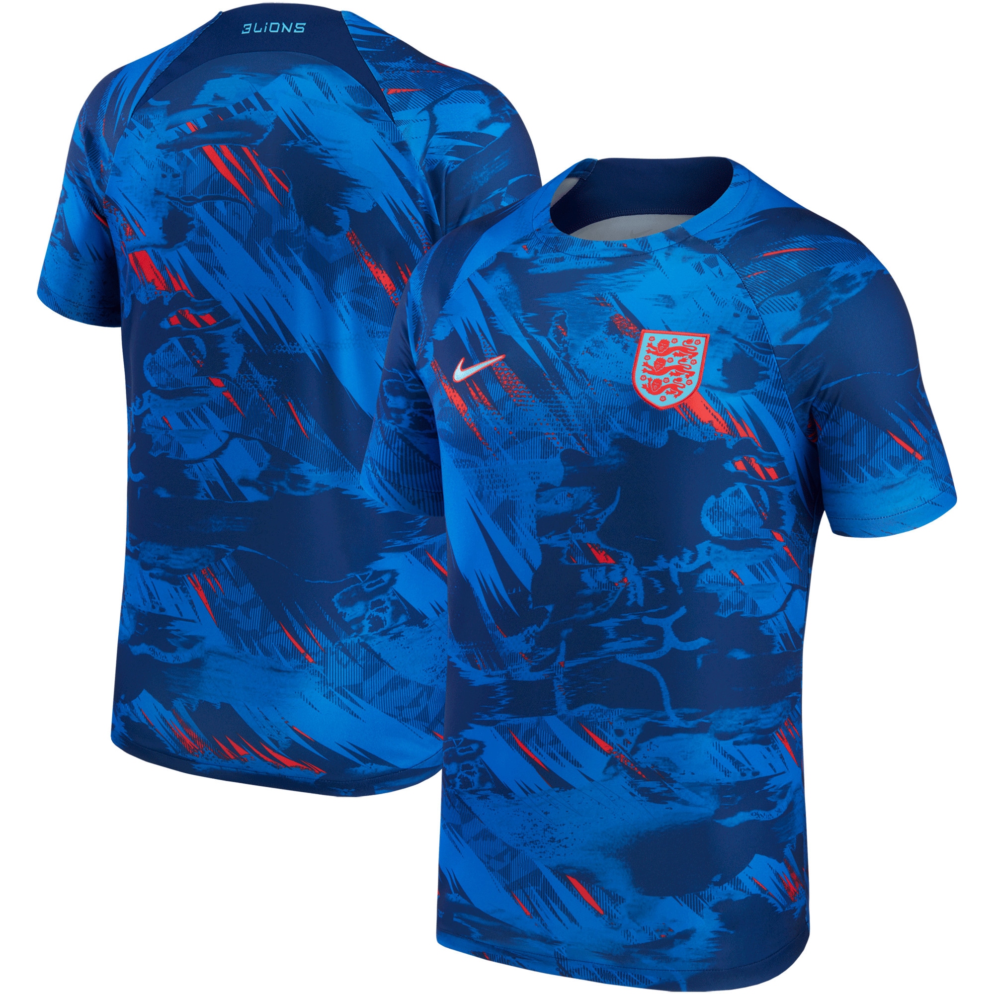 England National Team 2022/23 Pre-Match Top – Blue