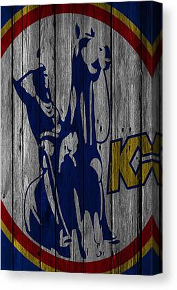 Kansas City Scouts Wood Fence Joe Hamilton Canvas Print