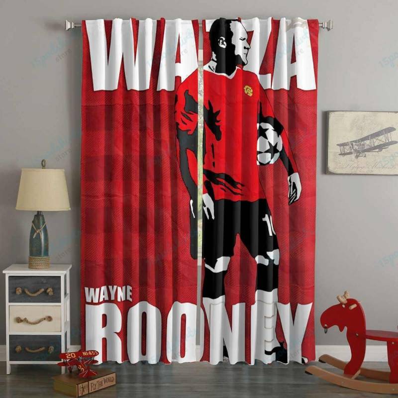 3D Printed Wayne Rooney Style Custom Living Room Curtains