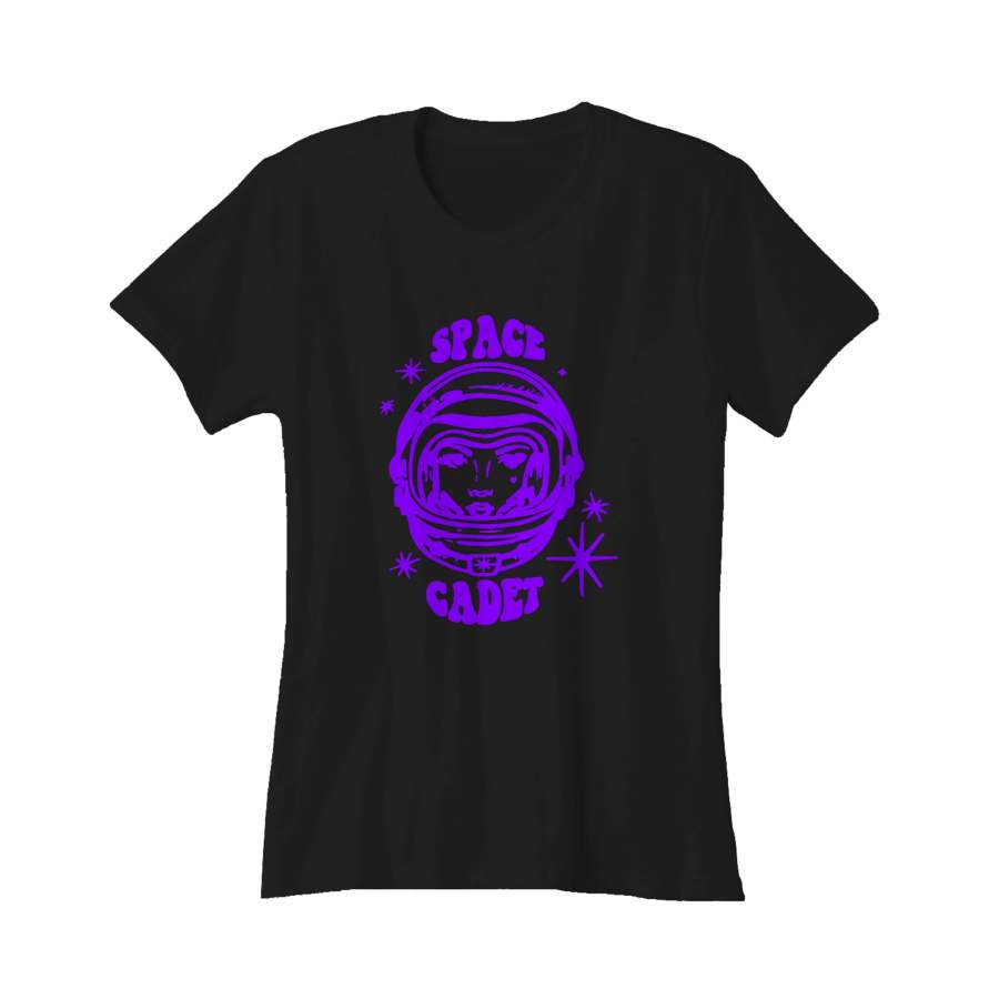 Space Cadet In Cream Vintage Galaxy Retro Women’s T-Shirt