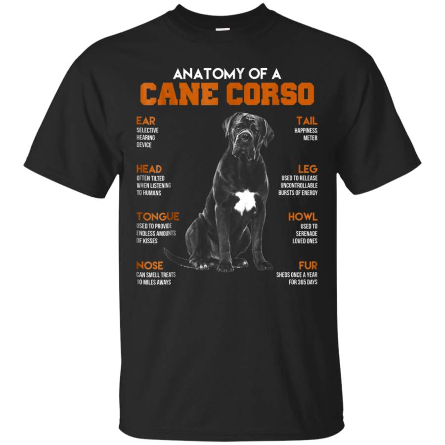 AGR Anatomy Of A Cane Corso Dogs T Shirt Funny Gift