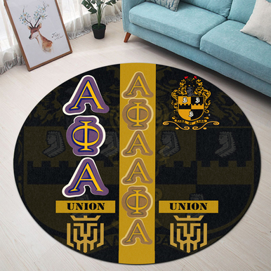 Alpha Phi Alpha Round Rug – Fraternity Pride Style Round Rug