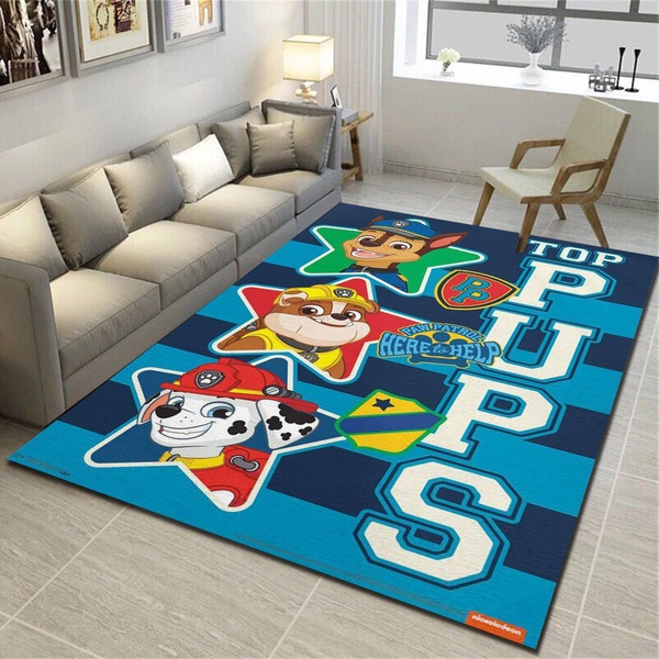 Nickelodeon Paw Patrol Top Pups Area Rug, Living Room Carpet