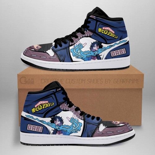 Dabi Jordan Sneakers Skill My Hero Academia Anime Shoes Jordan Sneaker