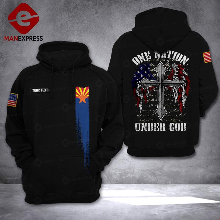 VH CUSTOMIZE Arizona GOD HOODIE 3D ALL OVER PRINT 1211 HTQ