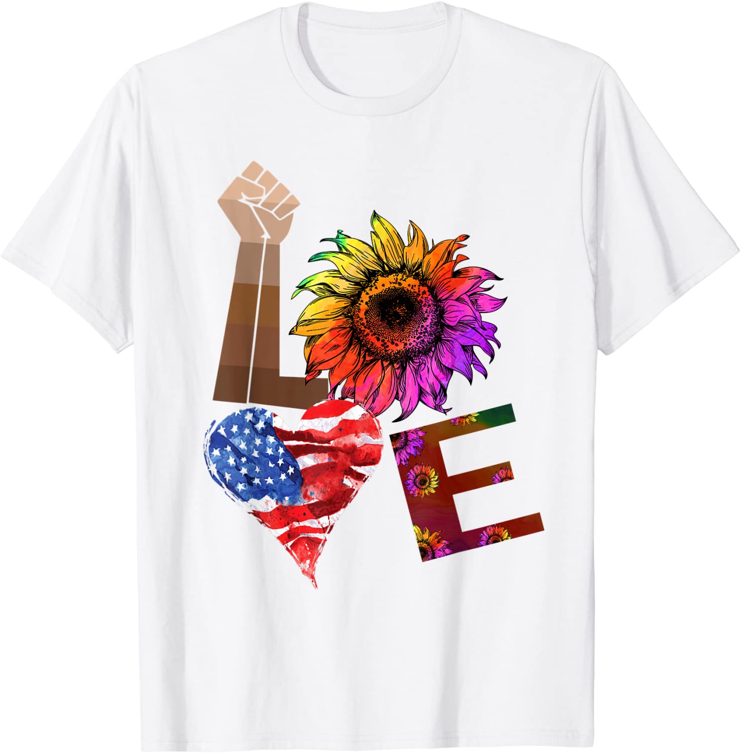 Sunflower Love Lgbt Gay Lesbian Shirt, Love Pride Support Lgbt Shirt