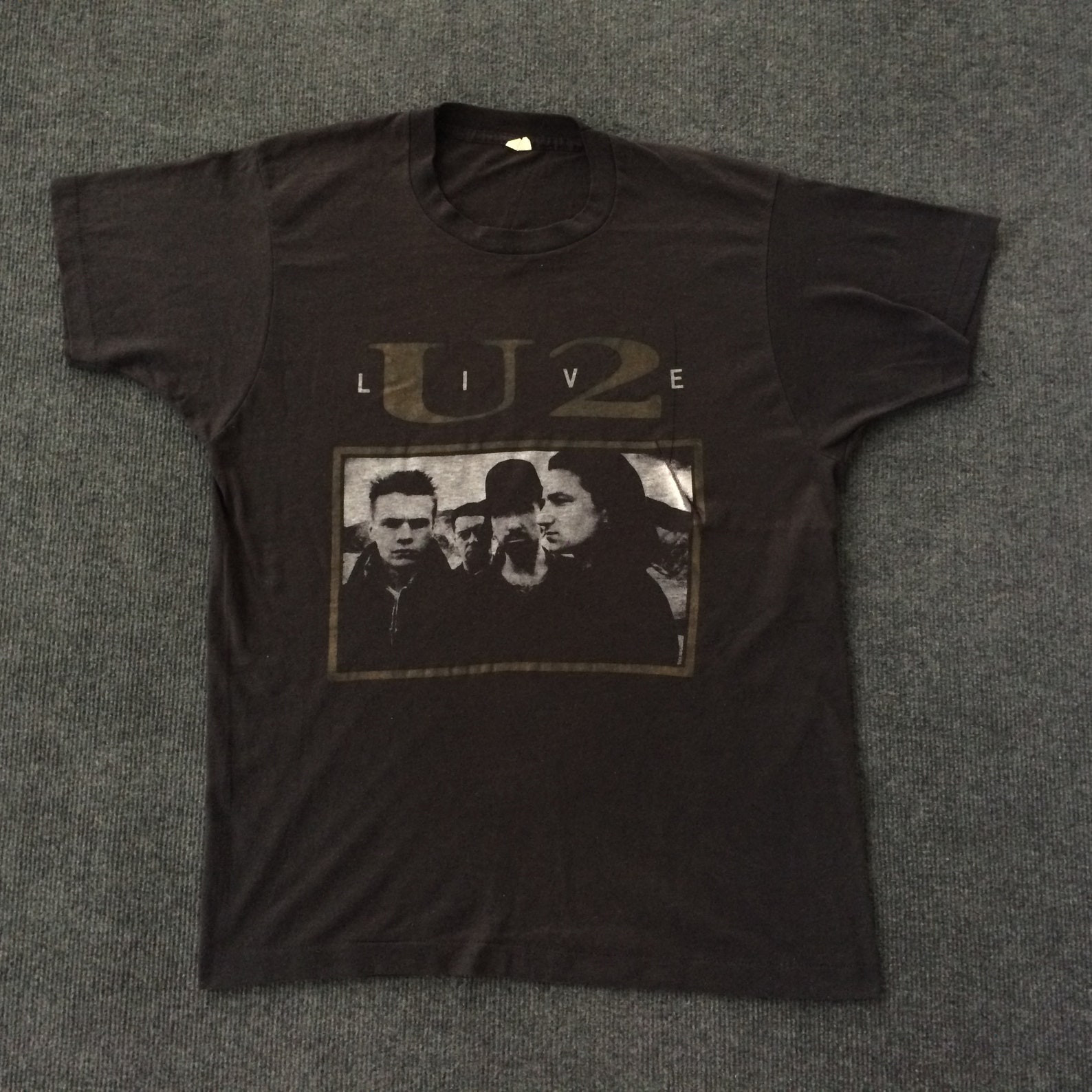 Vintage U2 Joshua Tree Live 80S Rock 2 Sided Tour Rare T Shirt