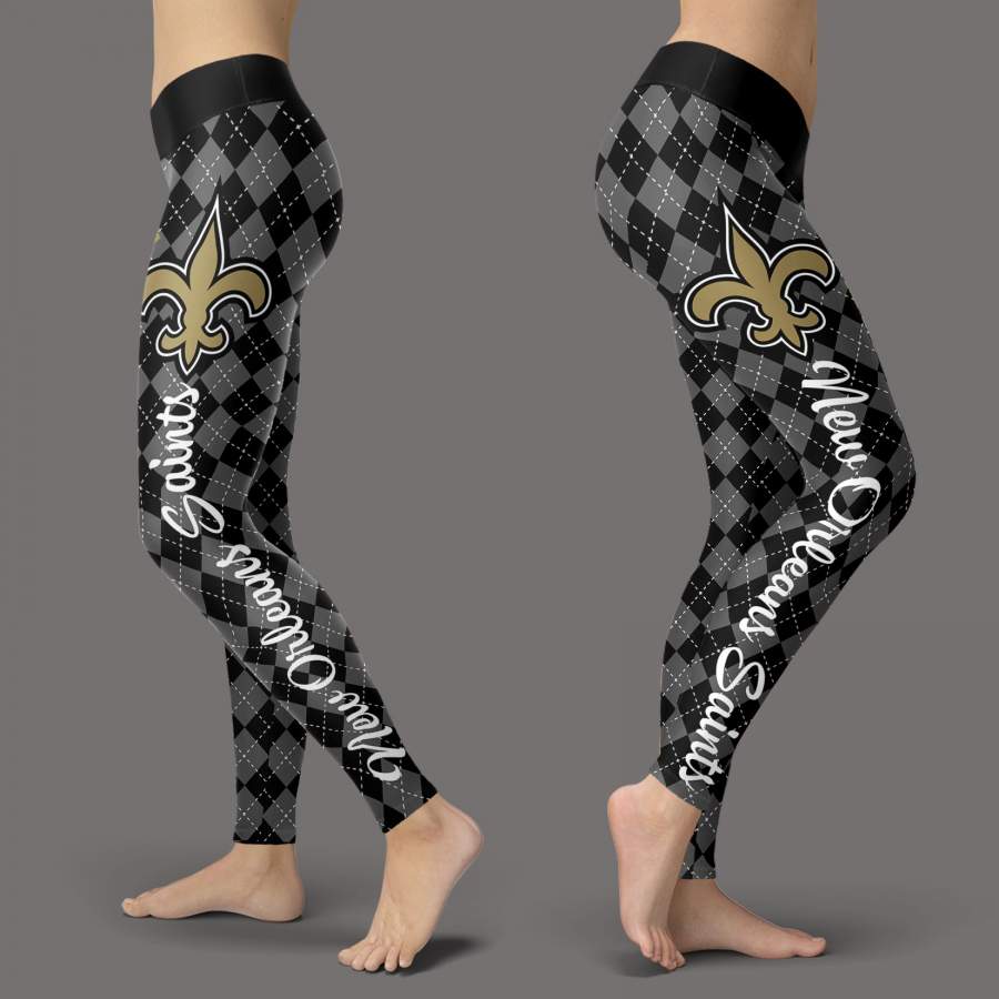 Cosy Seamless Border Wonderful New Orleans Saints Leggings