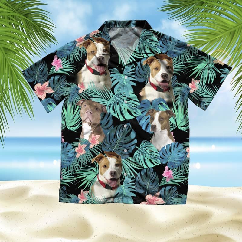 Felacia American Pit Bull Terrier Summer Leaves Hawaii Shirt Ha85573