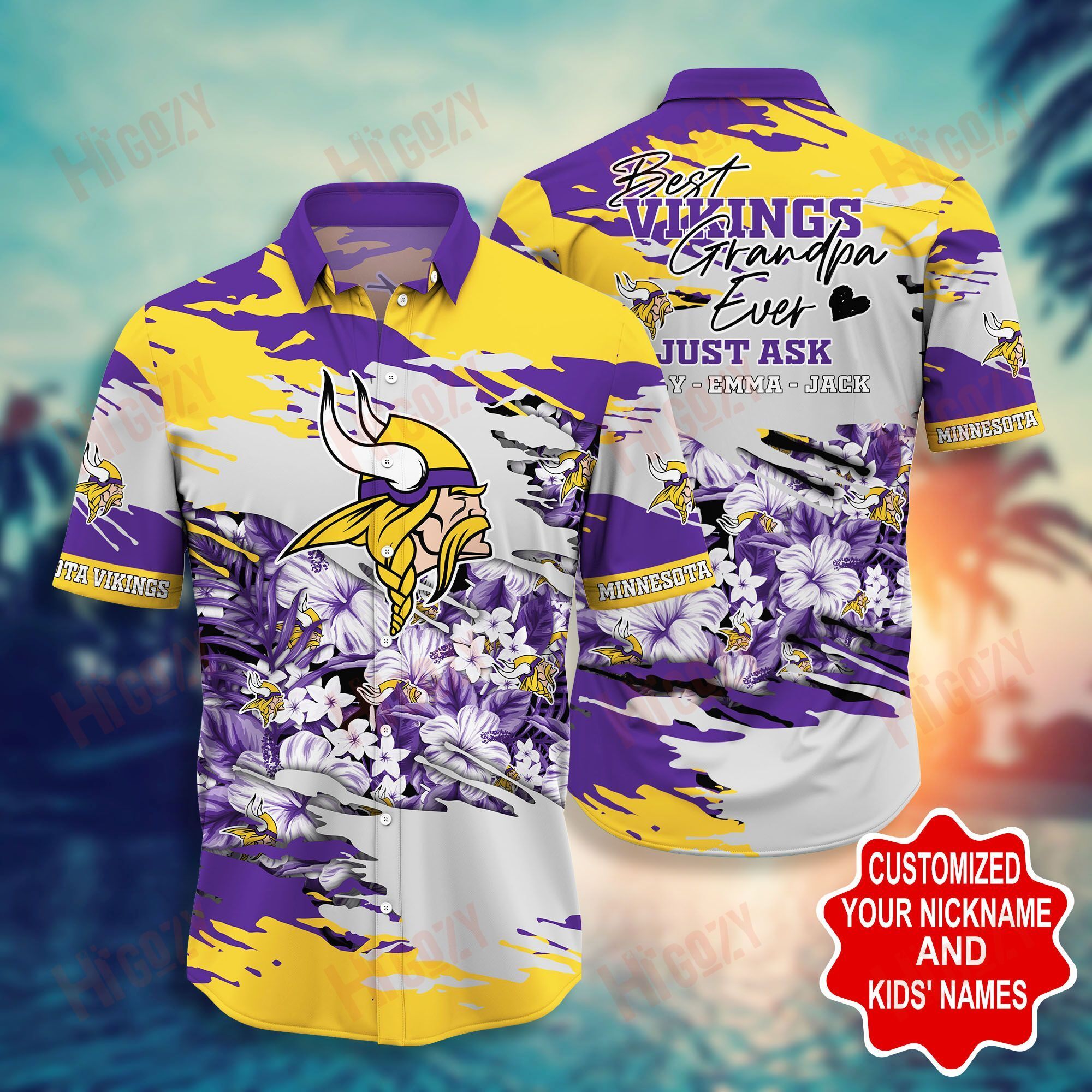 Minnesota Vikings -Pesonalized Hawaii Shirt Short Style Hot Trending Summer