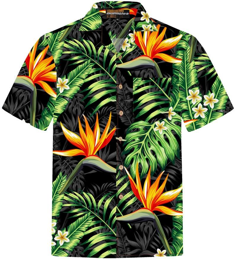 Bird Of Paradise Green Amazing Design Hawaii Shirt Ha44534