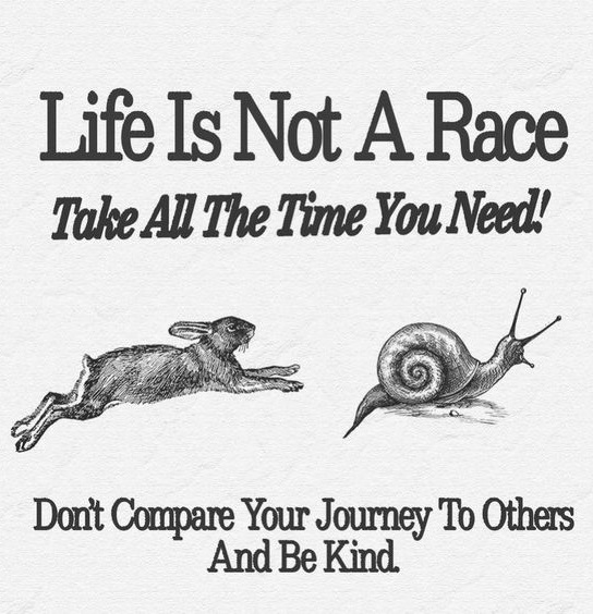 Life Is Not a Race Take All The Time You Need Poster Canvas Wall Art