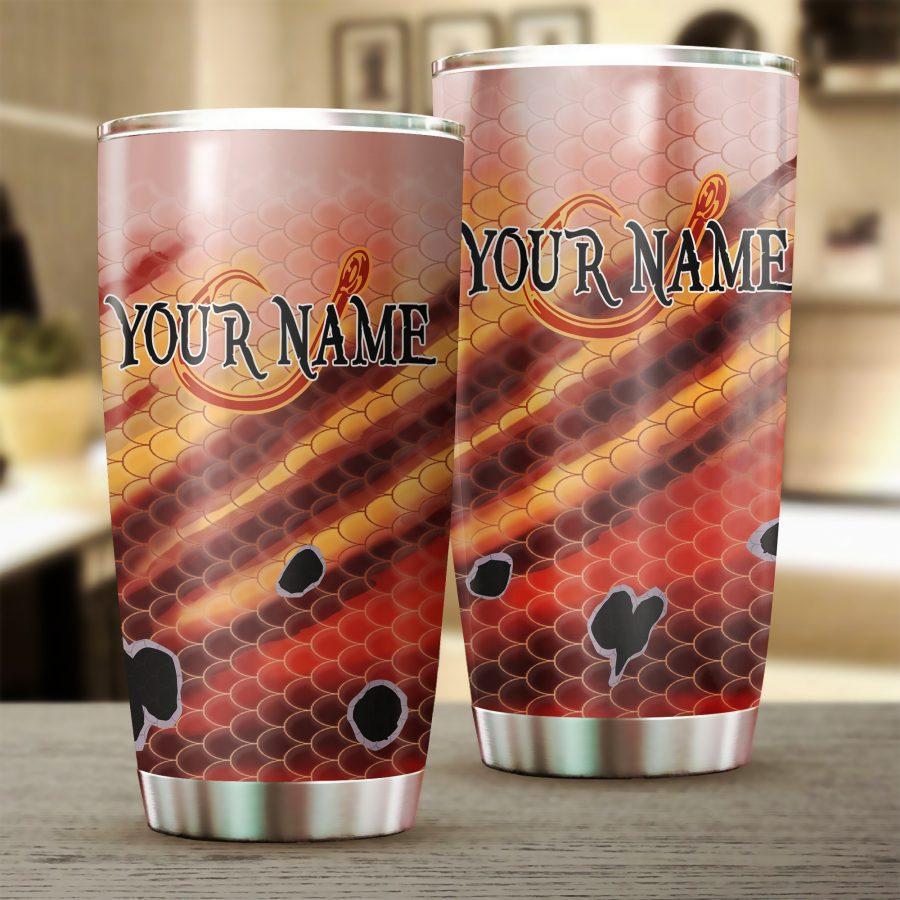 Redfish Puppy Drum Scale Personalized Tumbler 8E6107