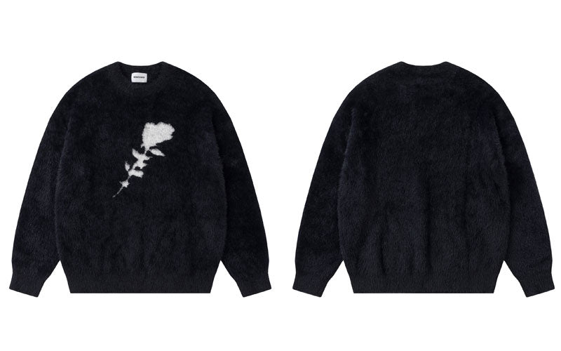 Rose Black Sweater